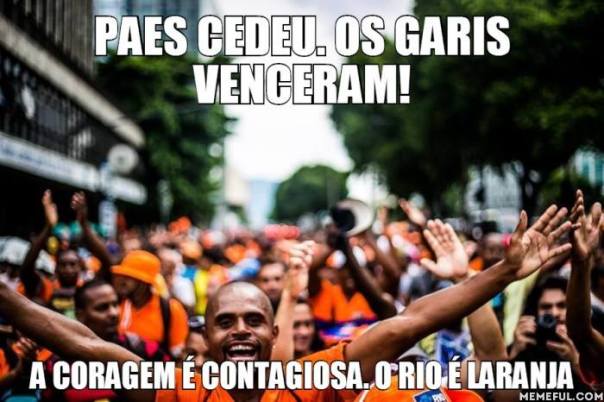 garì sciopero spazzini rio de janeiro #finestrasullafavela (memeful.com)