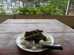 Rice with potato leaves – riso con foglie di&nbsp;patata