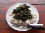 Rice with potato leaves – riso con foglie di&nbsp;patata