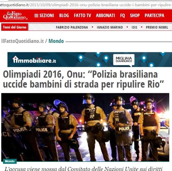 Il fatto quotidiano brasile uccide bambini di strada