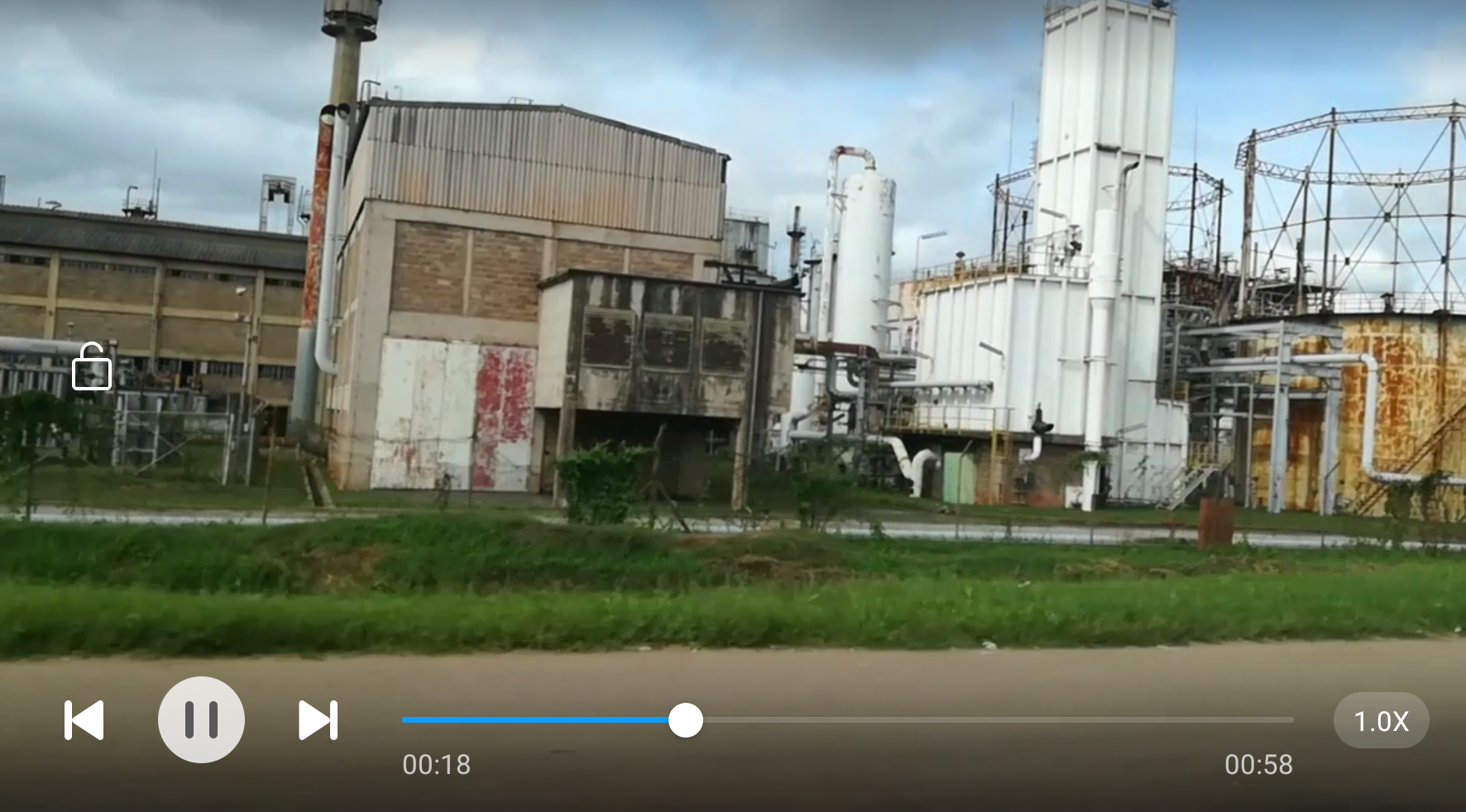 Video Nuvole Zambia Finestra su longacres industrial area